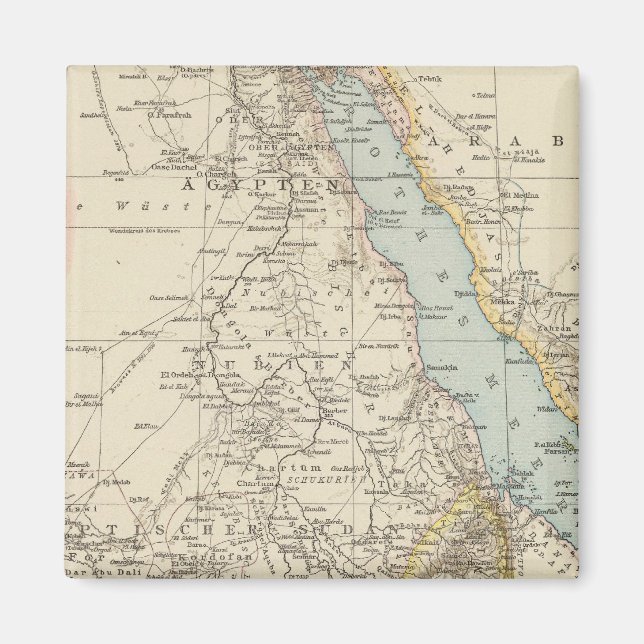 Die Nillander - Atlas Map of the Nile Magnet (Front)