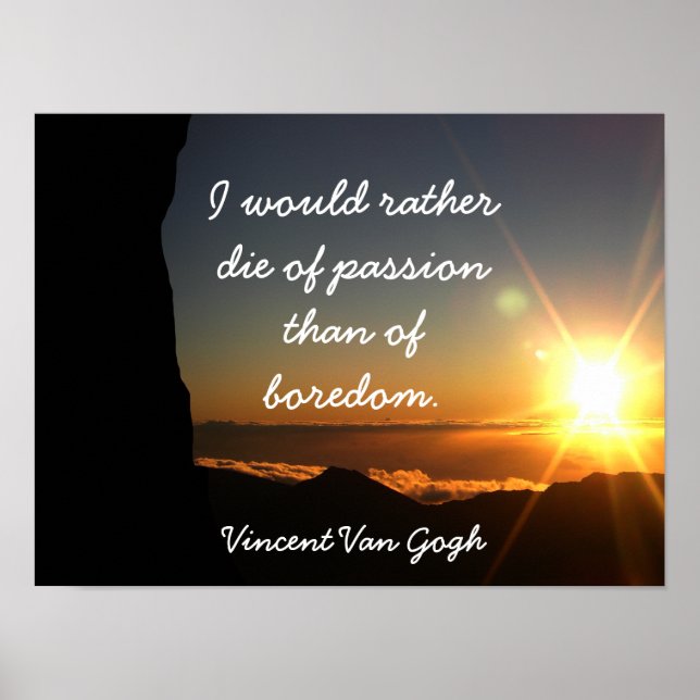 Die of passion - Vincent Van Gogh - art print (Front)