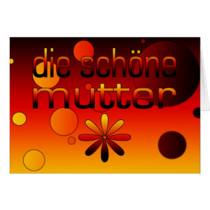 Die Schöne Mutter Germany Flag Colours Pop Art