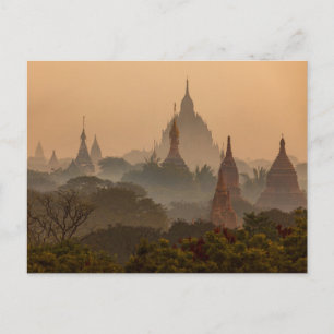 Die Tempel von Bagan in Myanmar Postkarte Postcard