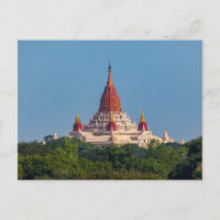 Die Tempel von Bagan in Myanmar Postkarte