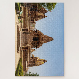 Die Tempel von Khajuraho in Madhya Pradesh Indien Jigsaw Puzzle
