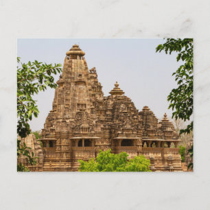 Die Tempel von Khajuraho in Madhya Pradesh Indien Postcard
