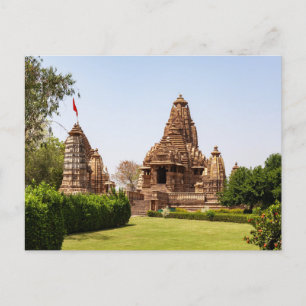 Die Tempel von Khajuraho in Madhya Pradesh Indien Postcard