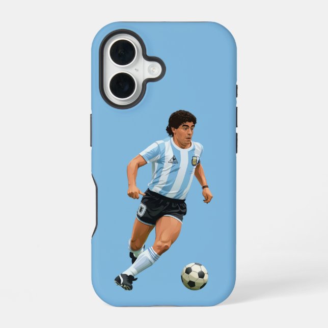 Diego Maradona - Argentina iPhone 16 Case (Back)