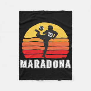 Diego Maradona Vintage El Pibe De Oro Seal Soccer Fleece Blanket