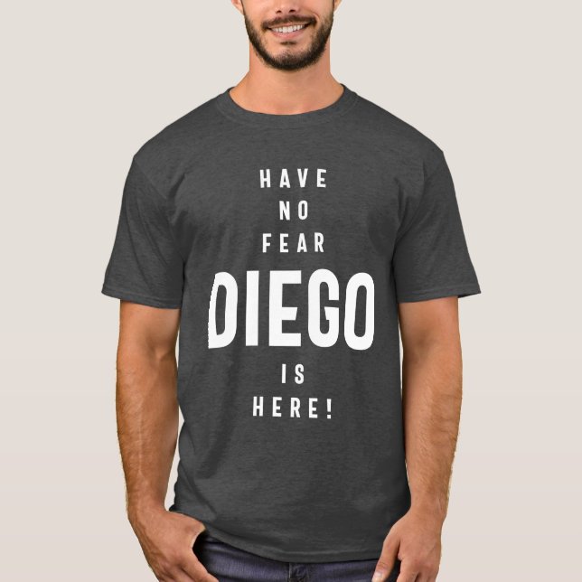 Diego Personalised Name Birthday Gift T-Shirt (Front)