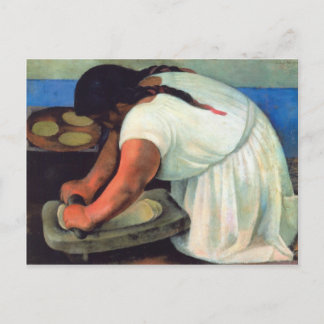 Diego Rivera  - La Molendera, 1923 Postcard