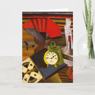 Diego Rivera, The Alarm Clock, Card