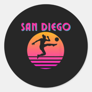 Diego San Soccer Fan Support Stadium Show Your Pri Classic Round Sticker