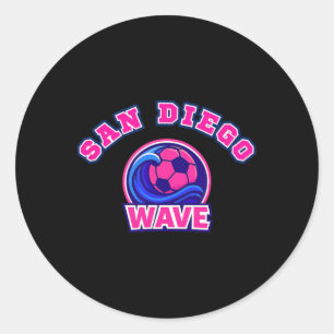 Diego San Soccer Fan Support Stadium Show Your Pri Classic Round Sticker