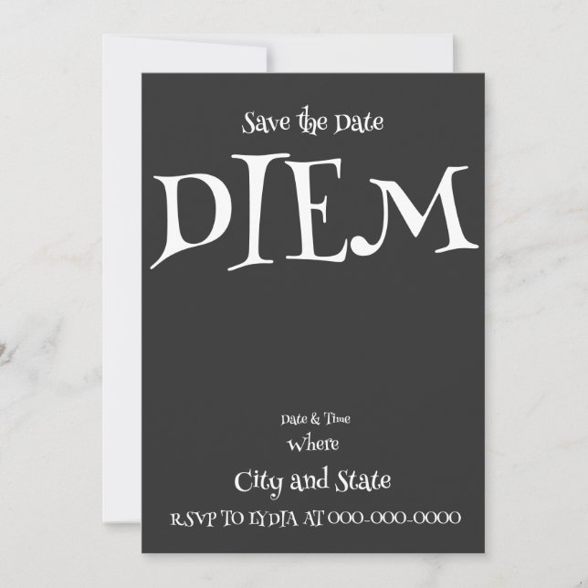 DIEM INVITATION (Front)