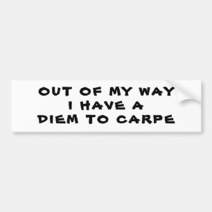 Diem to Carpe Bumper Sticker