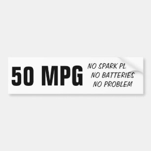 Diesel 50MPG Bumper Sticker
