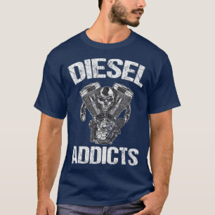 Diesel Addicts Power Stroke 4X4 Engine T-Shirt