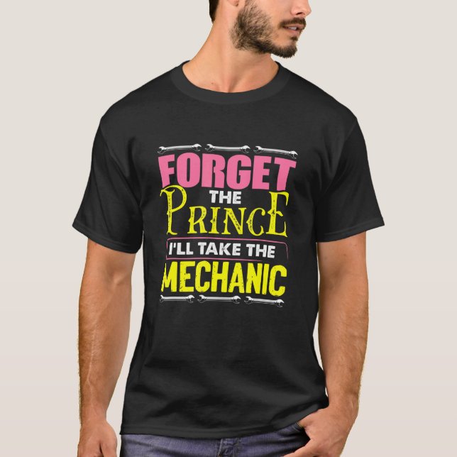 Diesel Car Fixing Forget The Prince Ill Take The M T-Shirt (Front)