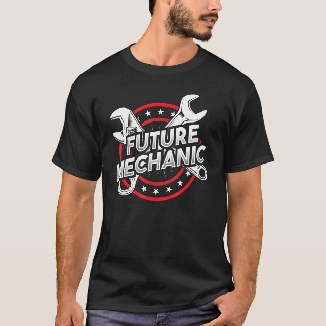 Diesel Car Fixing Future Mechanic Auto Repair T-Shirt (Front)