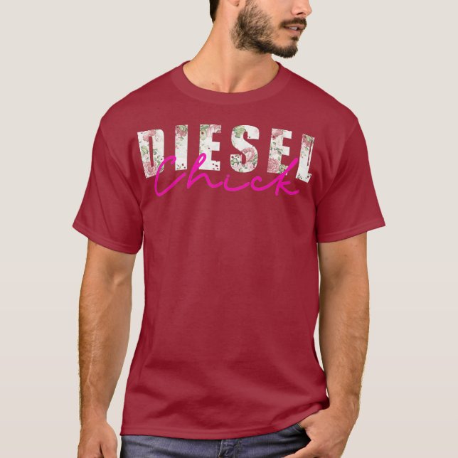 Diesel Chick diesel girl Life Truck Girl diesel T-Shirt (Front)