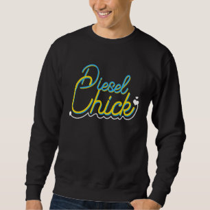 Diesel Chick  Diesel Power Mechanic 4X4 Sweatshirt