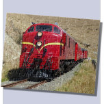 Diesel Engine Locomotive Train Railroad Railway  Jigsaw Puzzle<br><div class="desc">Diesel Train Puzzle - see my store for more great Train Gifts</div>