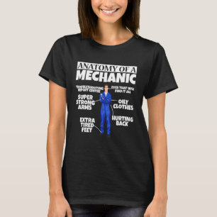 Diesel Engineer Car Fixing Anatomy Of A Mechanic T-Shirt