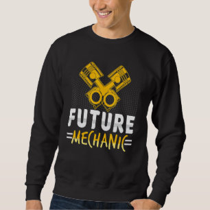 Diesel Engineer Car Fixing Future Mechanic Auto Re Sweatshirt
