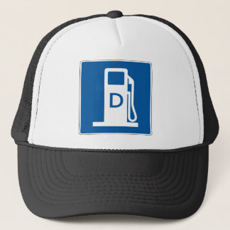 Diesel Gas Street Sign Trucker Hat