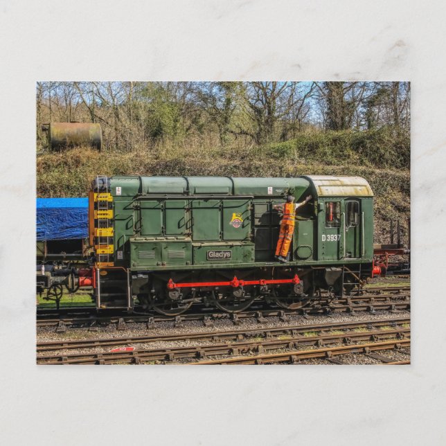 Diesel Locomotive Postcard (Front)