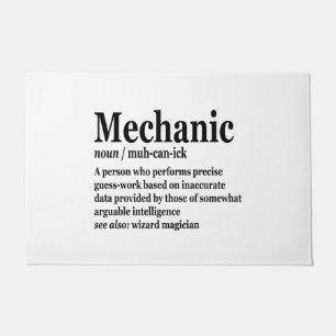 Diesel Mechanic Definition Funny Repairman Father Doormat