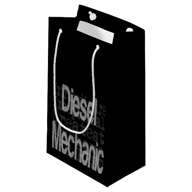 Diesel Mechanic Extraordinaire Small Gift Bag (Front Angled)