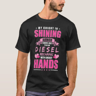 Diesel Mechanic Girlfriend Diesel Mechanic Wife T-Shirt