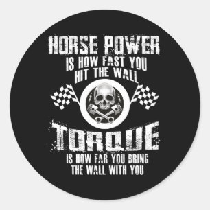 Diesel Mechanic How Far Bring Wall You Classic Round Sticker