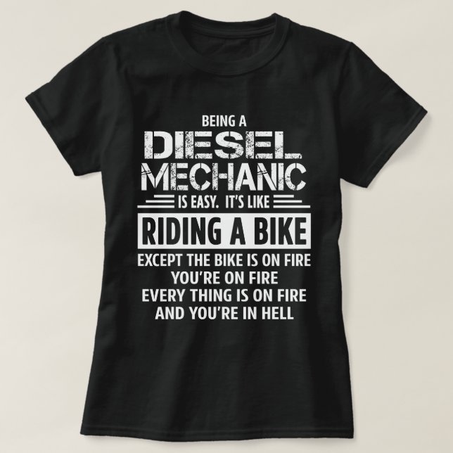Diesel Mechanic T-Shirt (Design Front)