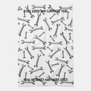 Diesel Mechanics Have Bigger Tools Tea Towel