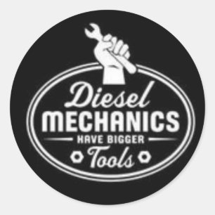 Diesel Mechanics Tools Classic Round Sticker