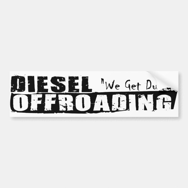 Diesel Offroading Bumper Sticker (Front)