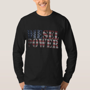 Diesel Power American Flag - Truck Mechanic Gift T-Shirt