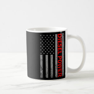 Diesel Power Usa Flag Truck Turbo Brothers Mechani Coffee Mug