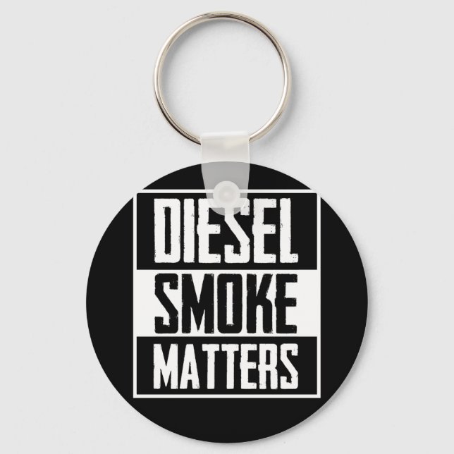 DIESEL SMOKE MATTERS Diesel Truck Roll Coal Key Ring (Front)