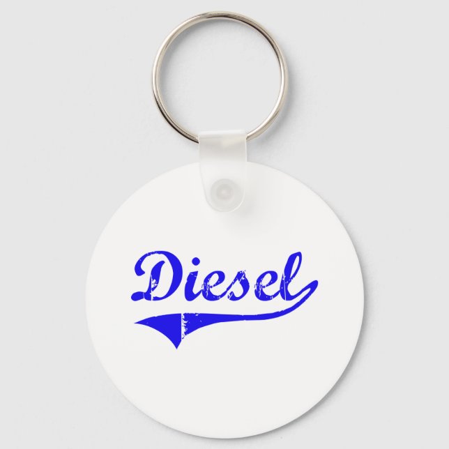 Diesel Surname Classic Style Key Ring (Front)