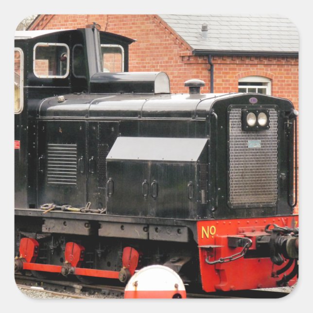 DIESEL TRAIN SQUARE STICKER (Front)