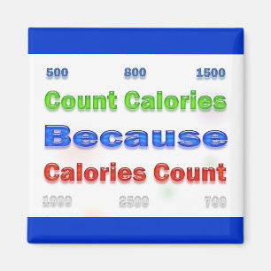 Diet and Weight Loss Count Calories Magnet