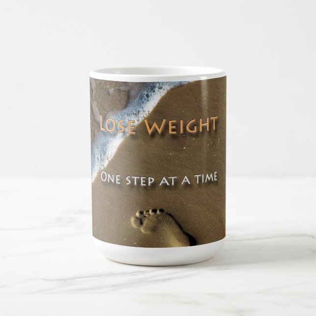 Diet and Weight Loss One Step At A Time Coffee Mug (Center)