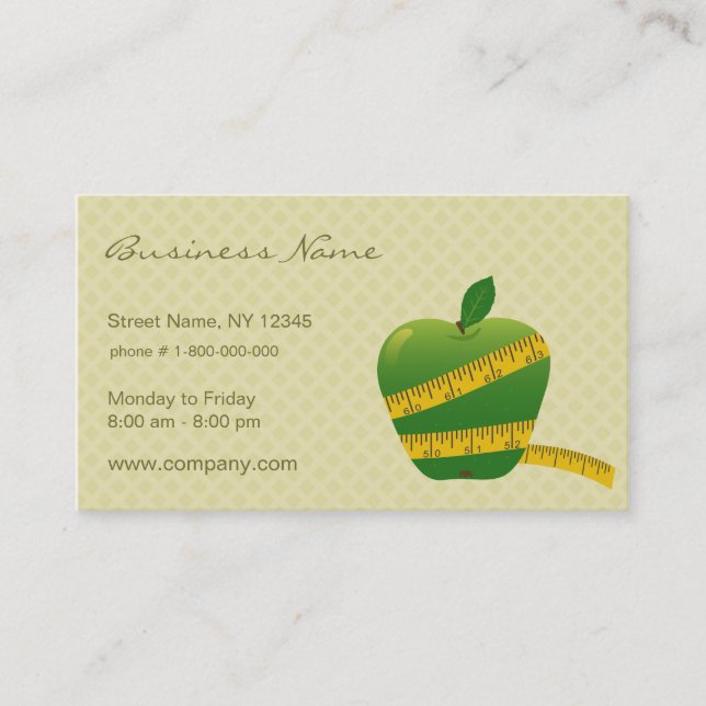 Diet Business Card (Front)