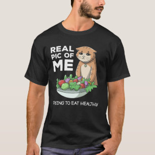 Diet Cat Weightloss Fasting Gym Workout Fitness He T-Shirt