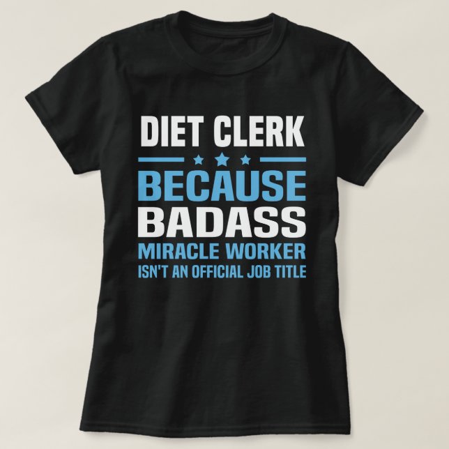 Diet Clerk T-Shirt (Design Front)
