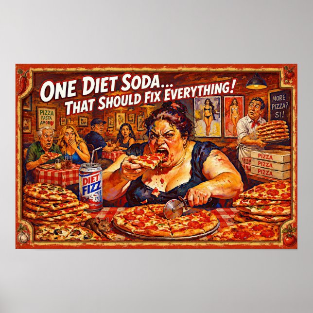 “Diet Delusions” – A Portrait of Self Deception Poster (Front)