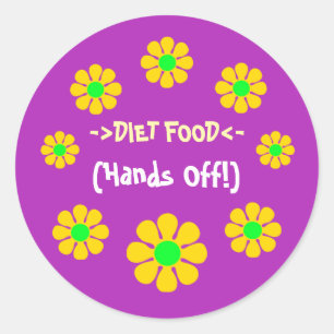 Diet Food, Hands Off! Stickers