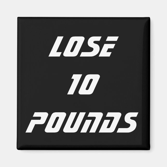 Diet Health And Fitness Goals Magnet (Front)