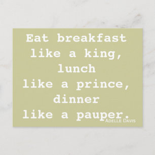 Diet Inspiration Postcard